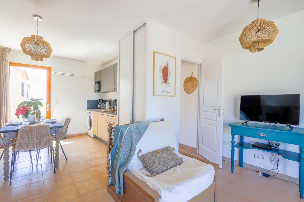 Capra Scorsa - Appt Vue Mer Et Piscine Partagee Belgodère Exteriér fotografie