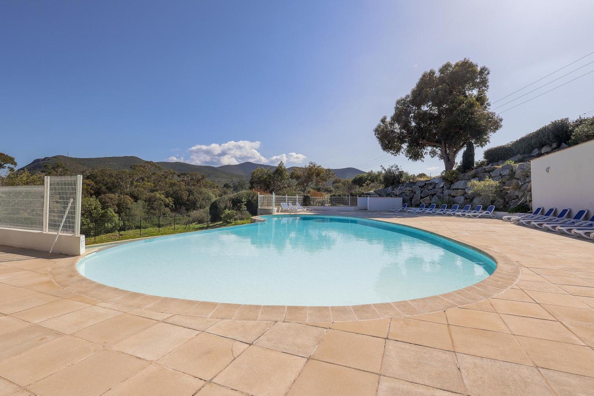 Capra Scorsa - Appt Vue Mer Et Piscine Partagee Belgodère Exteriér fotografie